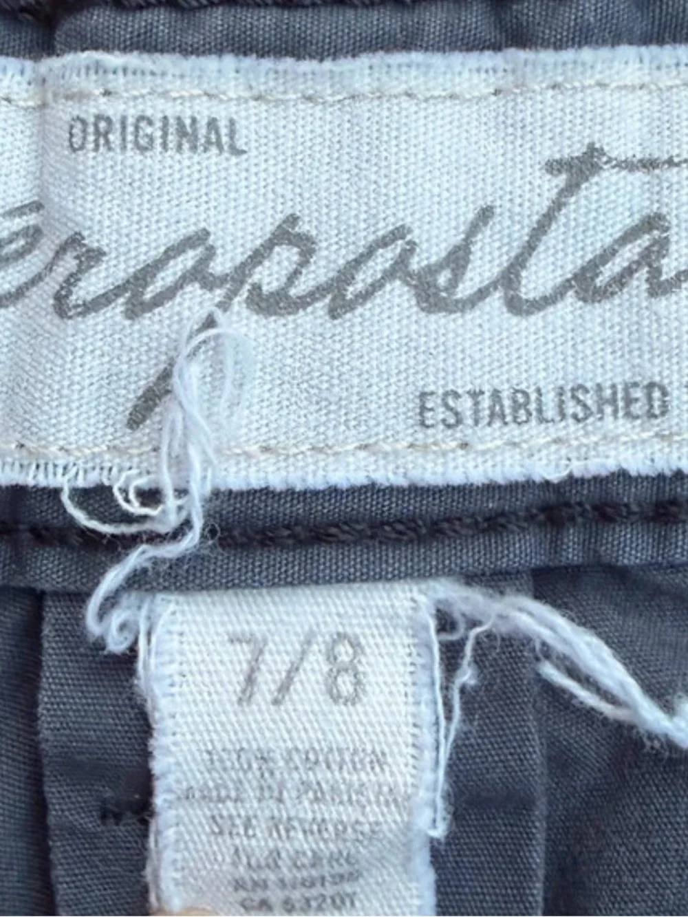 Aéropostale Y2K Blue Capri Low Rise Bottoms Pants 100% Cotton Women’s 7/8 Fits 6
